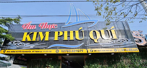 thi công bảng hiệu lam sóng
